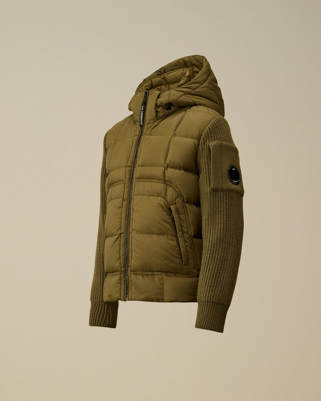 C.P Company - U16 Nylon Mixed Hooded Down Jacket