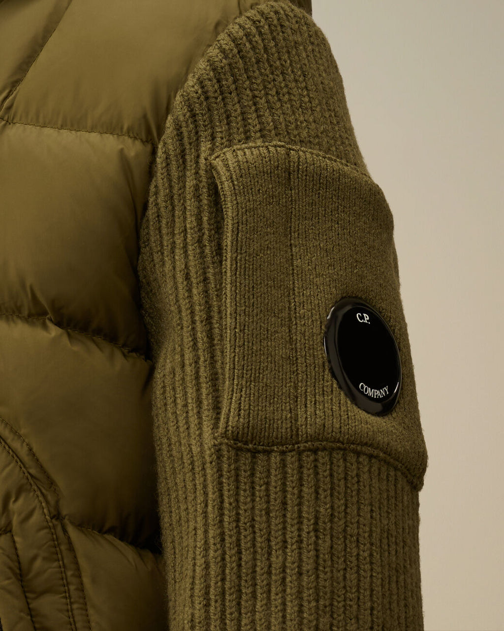 C.P Company - U16 Nylon Mixed Hooded Down Jacket