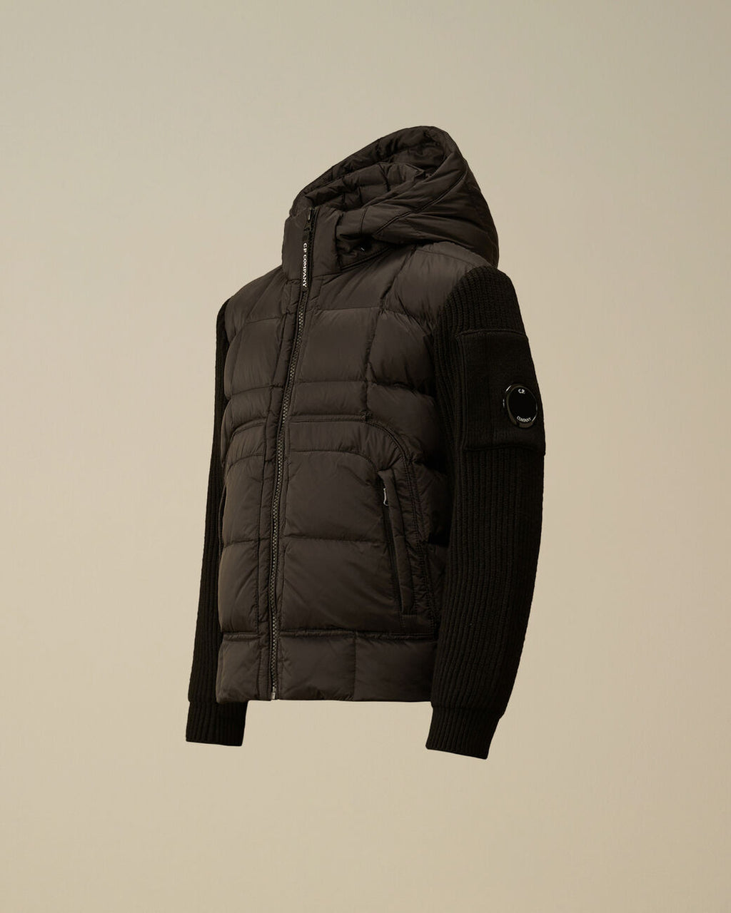 C.P Company - U16 Nylon Mixed Hooded Down Jacket