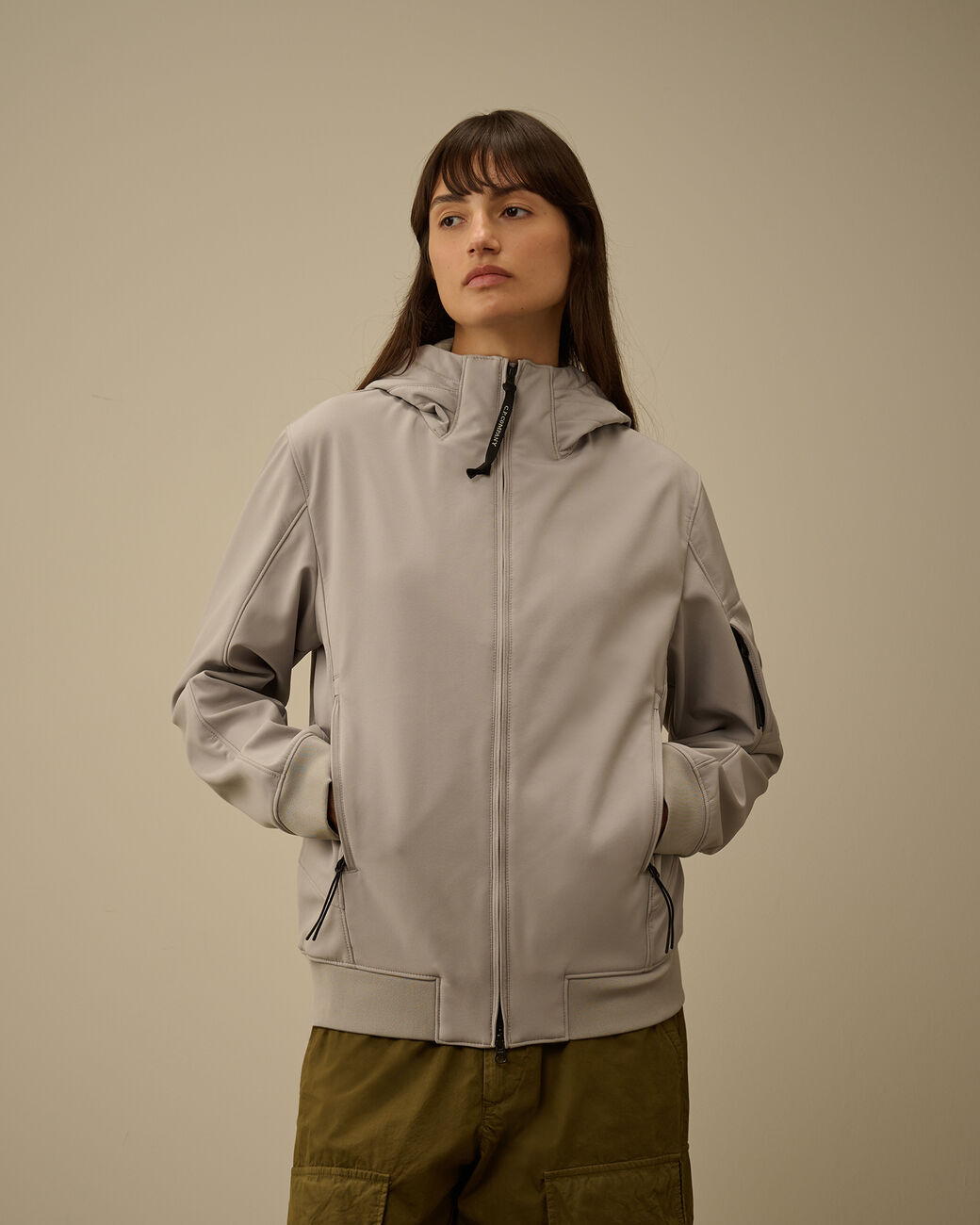 C.P. COMPANY - Veste C.P. Shell-R Hooded Jacket Dark Shadow