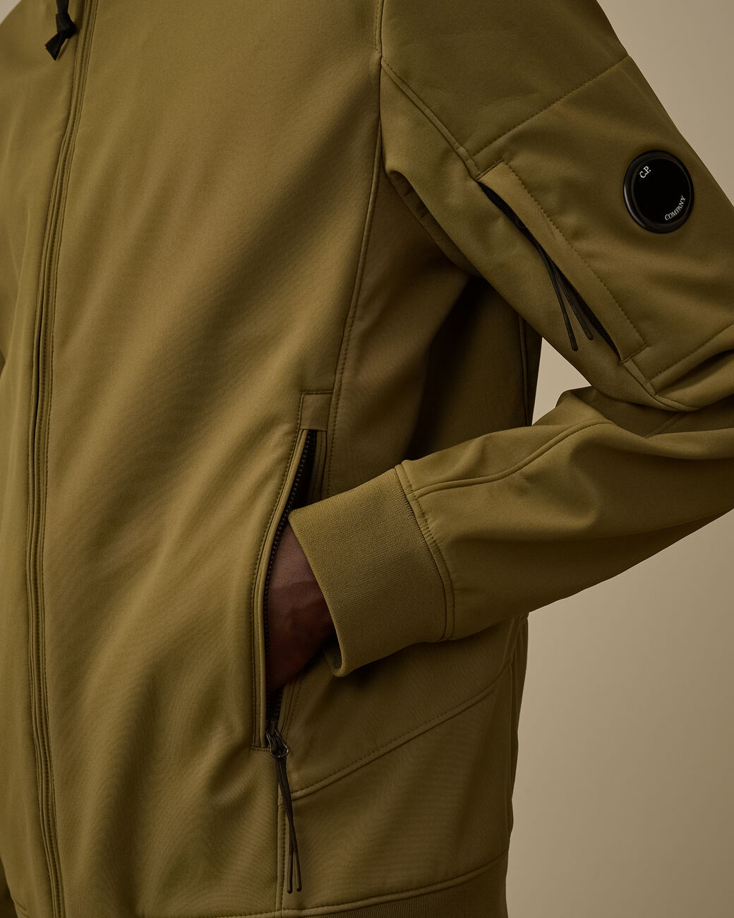 C.P. COMPANY - Veste C.P. Shell-R Hooded Jacket Dark Shadow