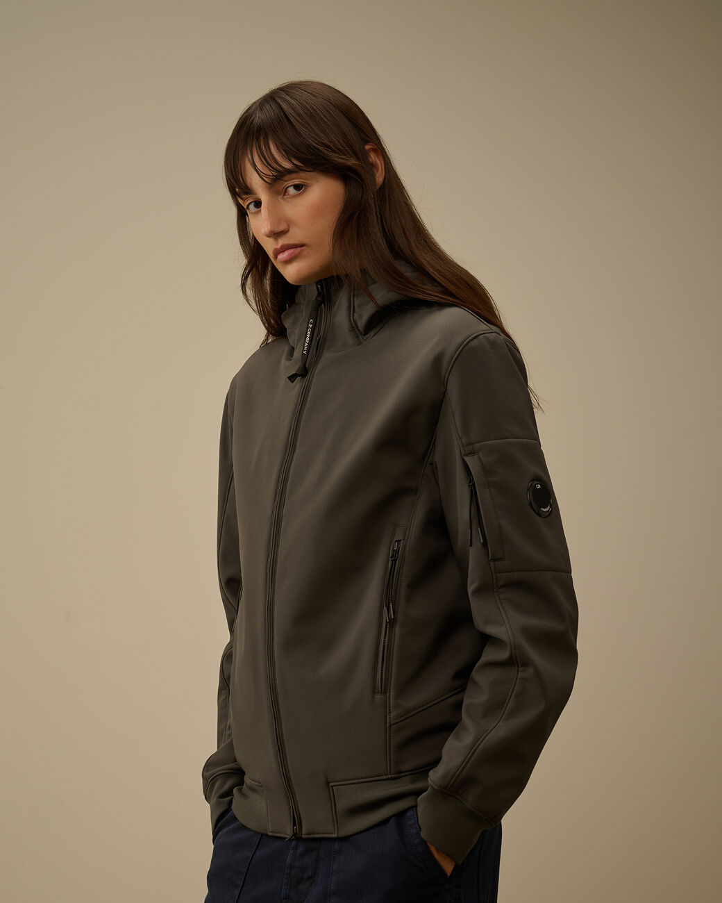 C.P. COMPANY - Veste C.P. Shell-R Hooded Jacket Dark Shadow