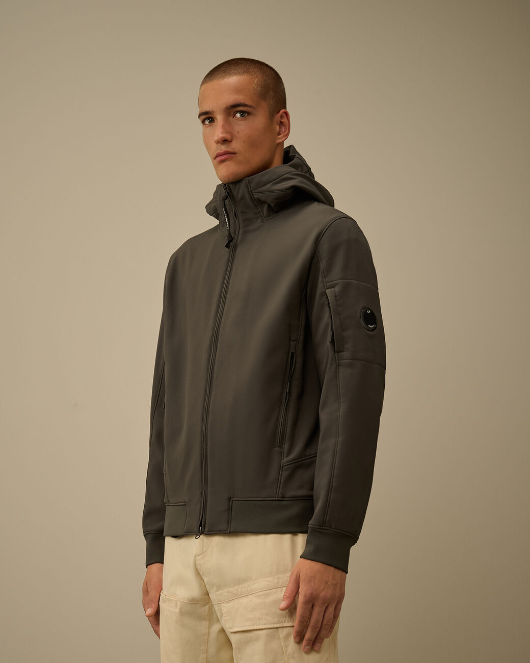 C.P. COMPANY - Veste C.P. Shell-R Hooded Jacket Dark Shadow