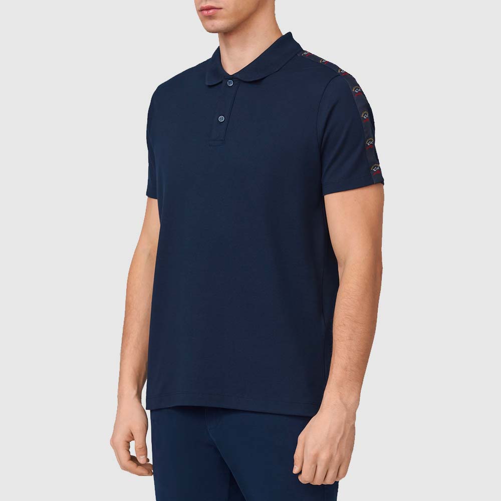 Polo à bandes colorées