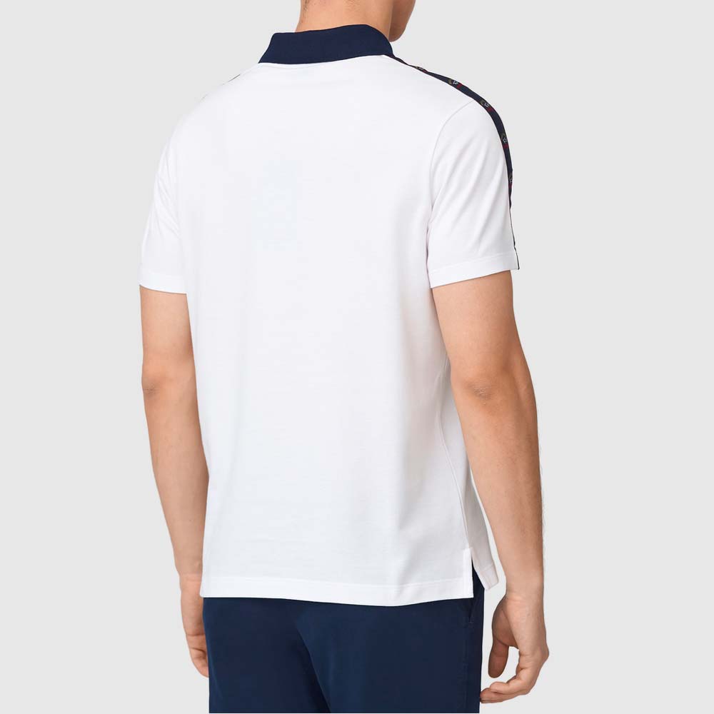 Polo à bandes colorées