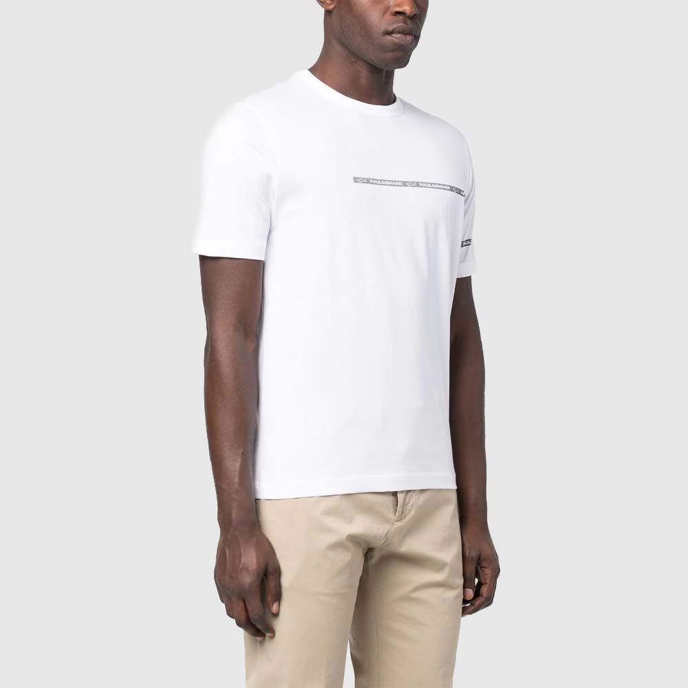 T-shirt à bandes logo