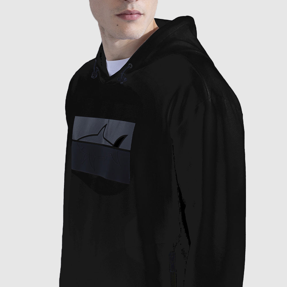 SWEAT À CAPUCHE AVEC GRAND IMPRIMÉ 'SHARK'