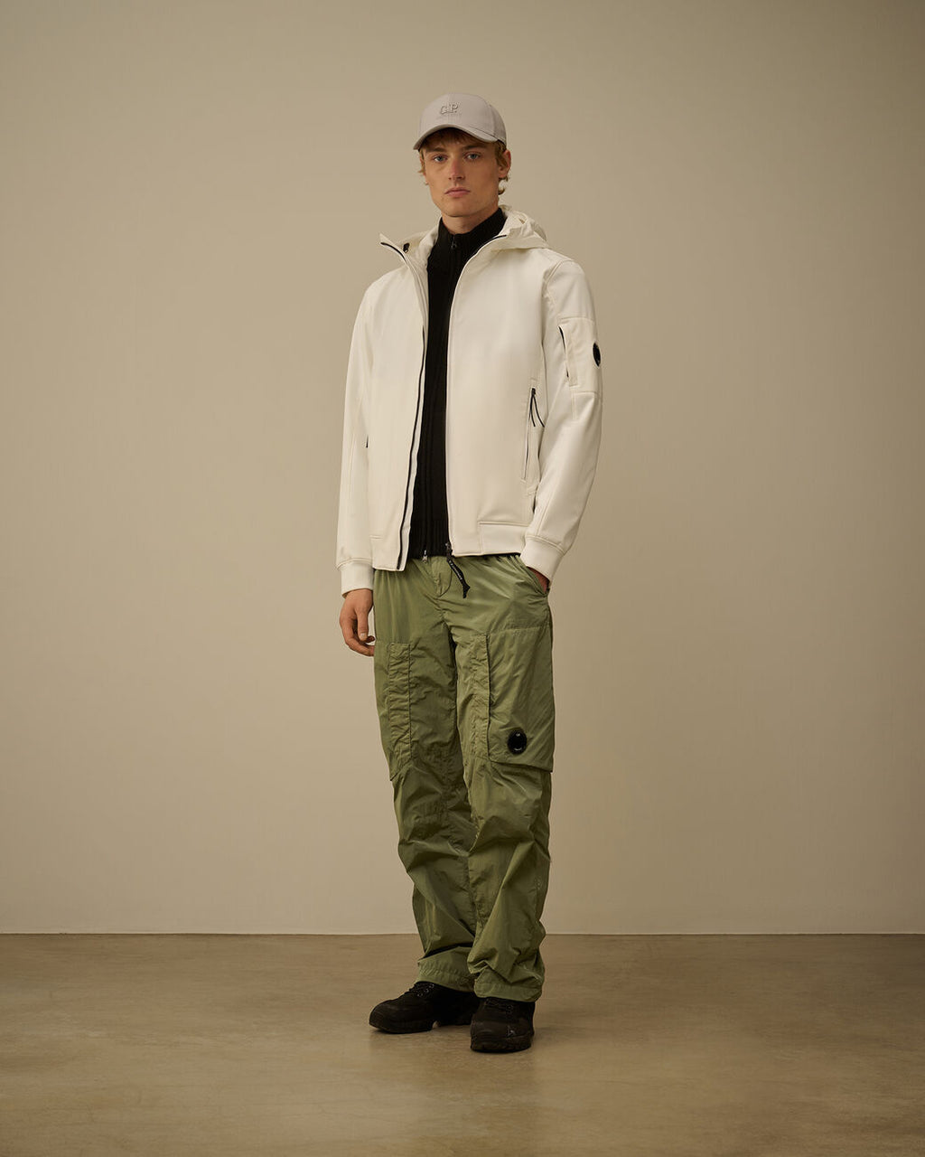 C.P. COMPANY - Veste C.P. Shell-R Hooded Jacket Dark Shadow