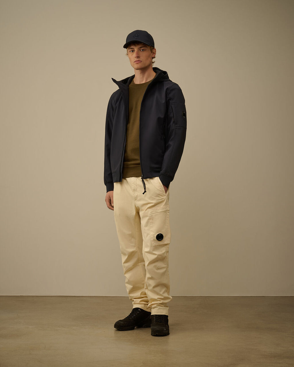 C.P. COMPANY - Veste C.P. Shell-R Hooded Jacket Dark Shadow