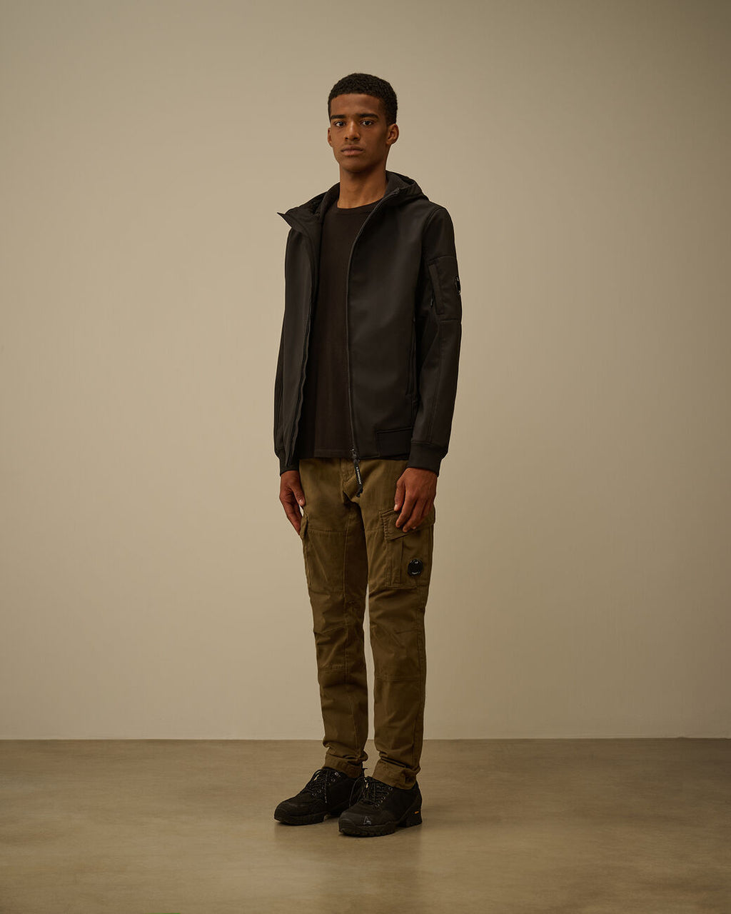 C.P. COMPANY - Veste C.P. Shell-R Hooded Jacket Dark Shadow