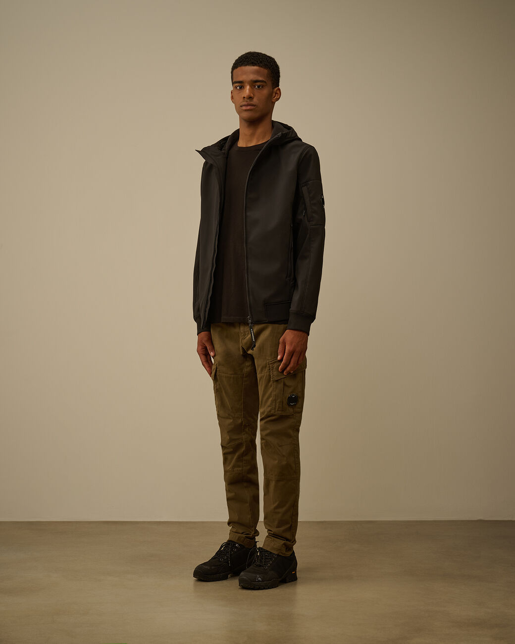 C.P. COMPANY - Veste C.P. Shell-R Hooded Jacket Dark Shadow