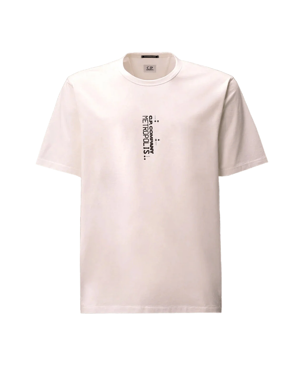 C.P. COMPANY - Metropolis Series Mercerized Jersey Short Sleeve Graphic T-Shirt Gauze White