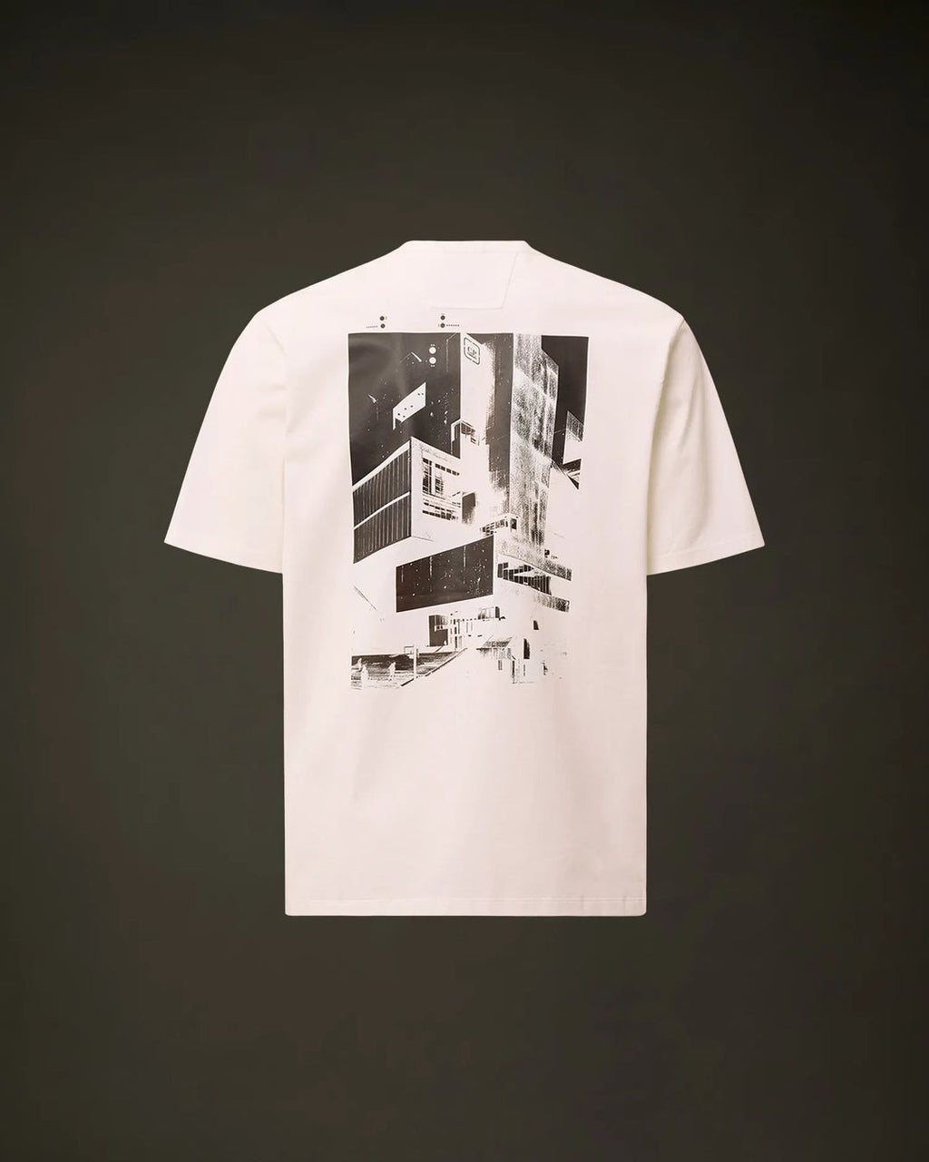 C.P. COMPANY - Metropolis Series Mercerized Jersey Short Sleeve Graphic T-Shirt Gauze White