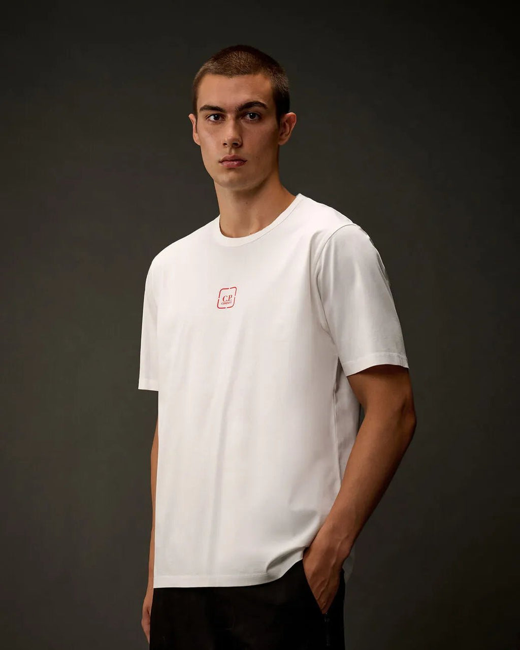C.P. COMPANY : Metropolis Series Mercerized Jersey Short Sleeve Graphics T-Shirt blanc