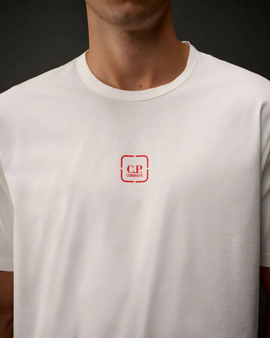 C.P. COMPANY : Metropolis Series Mercerized Jersey Short Sleeve Graphics T-Shirt blanc