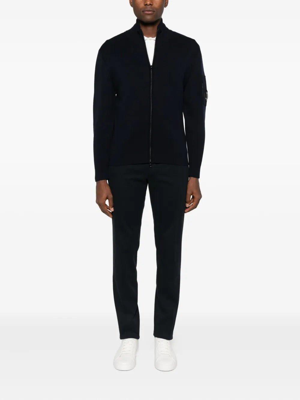 C.P. Company - Pull à Patch Logo Total Eclipse