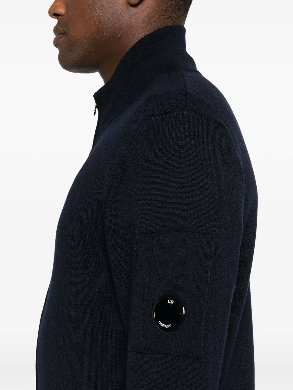 C.P. Company - Pull à Patch Logo Total Eclipse