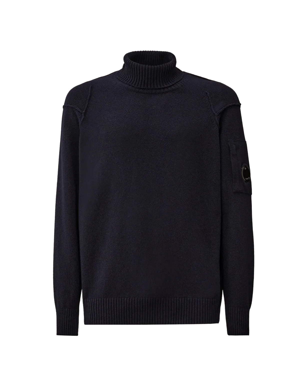 C.P. COMPANY - Pull Lambswool GRS Turtleneck Total Eclipse