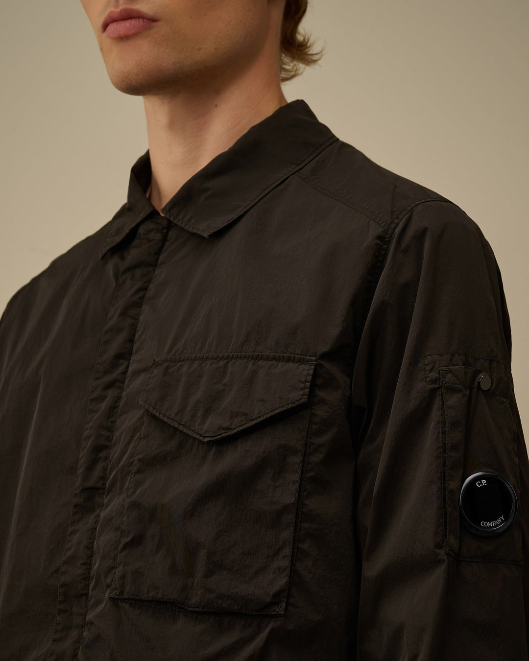 C.P. COMPANY - Surchemise Chrome-R Lens Noir
