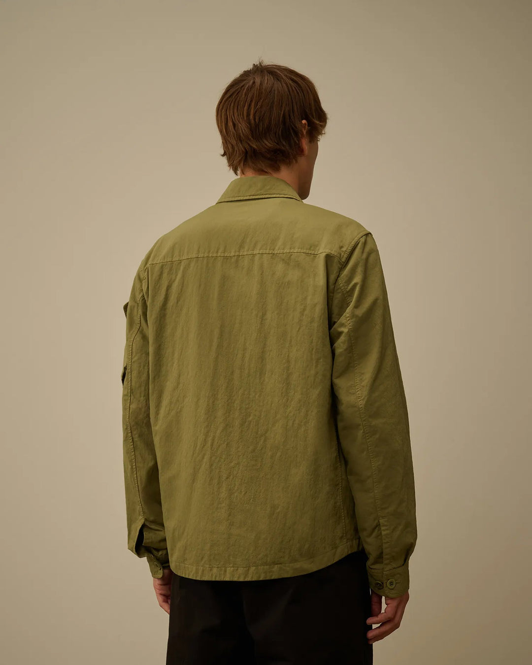 C.P. Company - Surchemise Diagonal Flatt Nylon Button Overshirt Capers