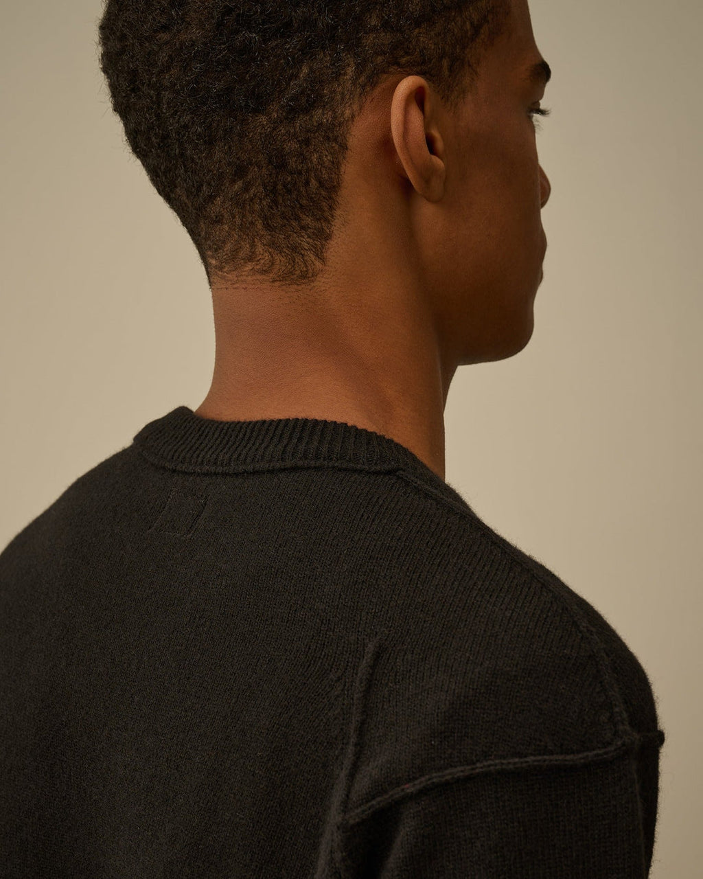 C.P. COMPANY - Sweater Lambswool GRS Crewneck Lens Noir