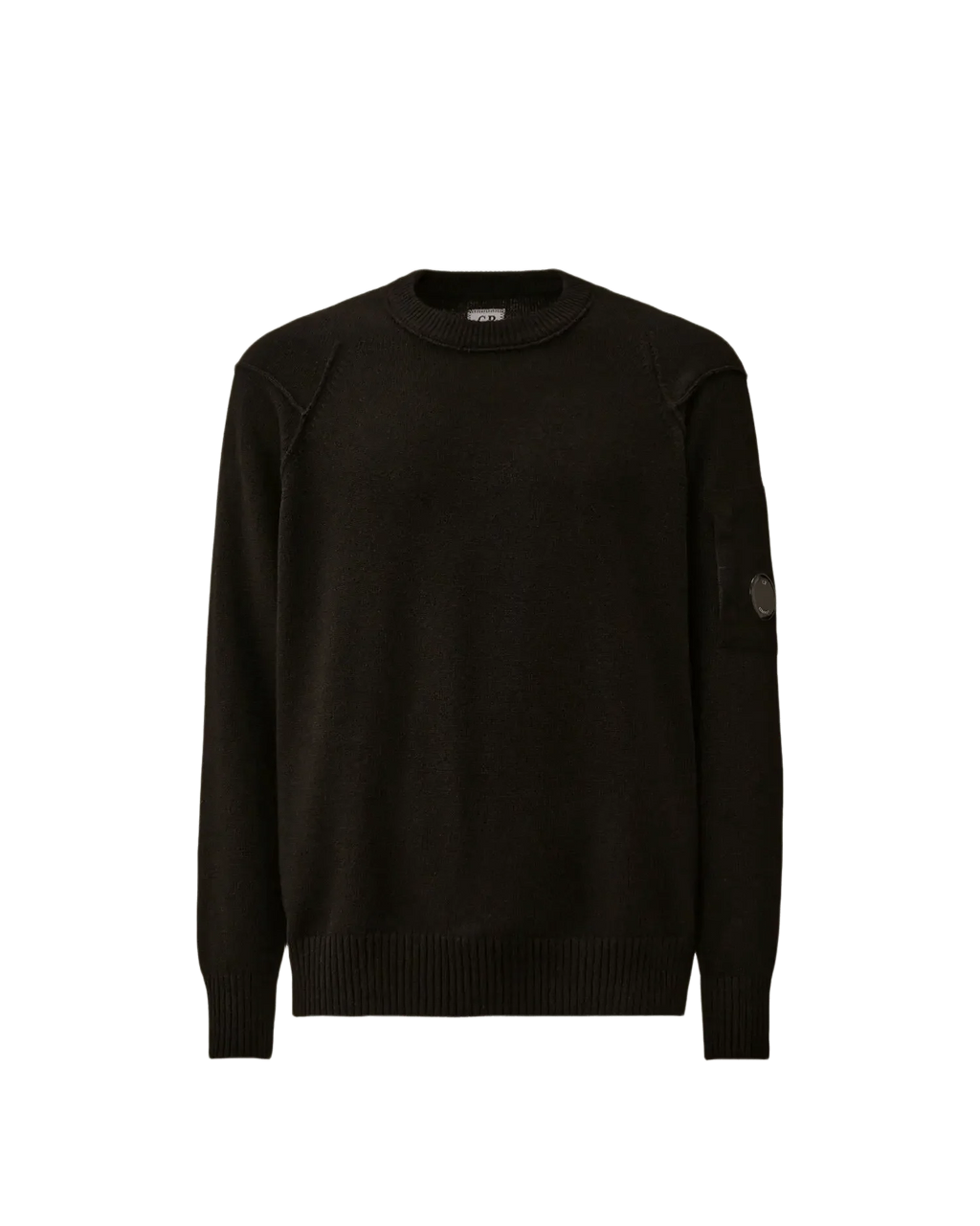 C.P. COMPANY - Sweater Lambswool GRS Crewneck Lens Noir
