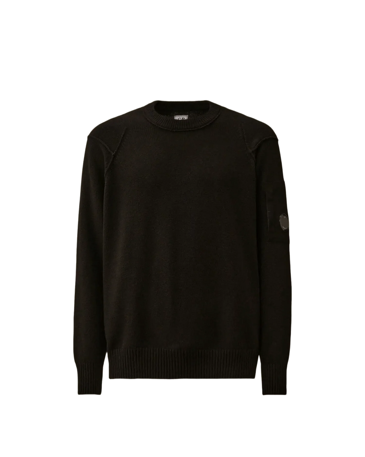 C.P. COMPANY - Sweater Lambswool GRS Crewneck Lens Noir