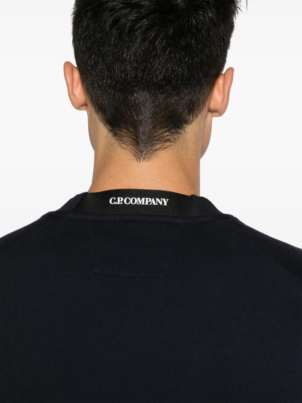 C.P. COMPANY - Sweatshirt col rond bleu nuit