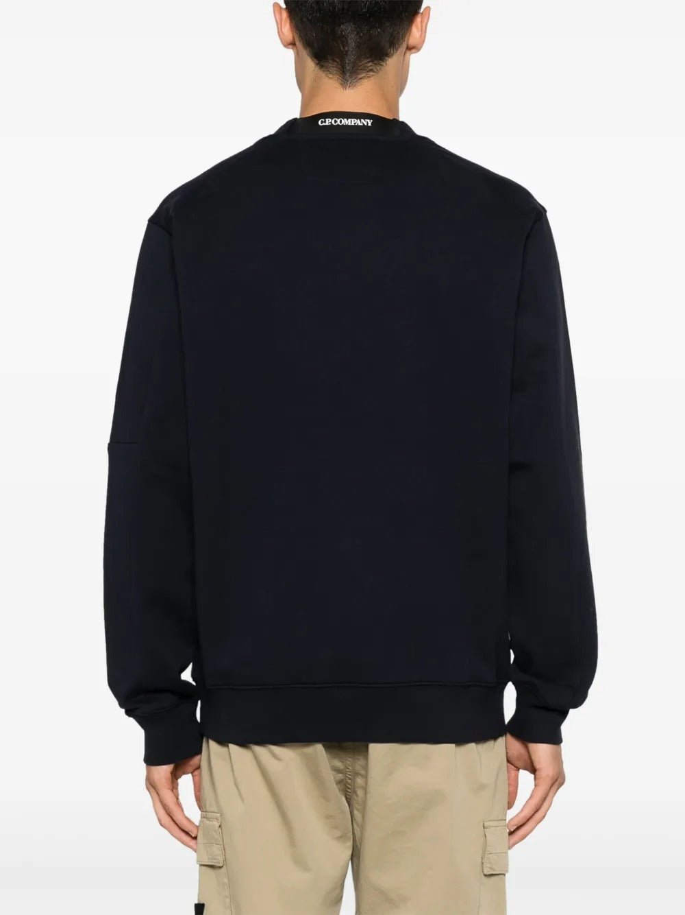C.P. COMPANY - Sweatshirt col rond bleu nuit
