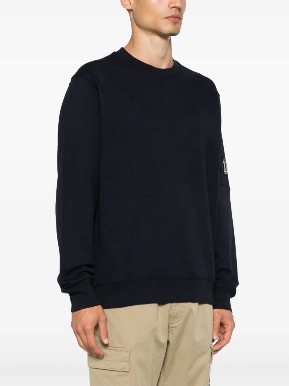 C.P. COMPANY - Sweatshirt col rond bleu nuit