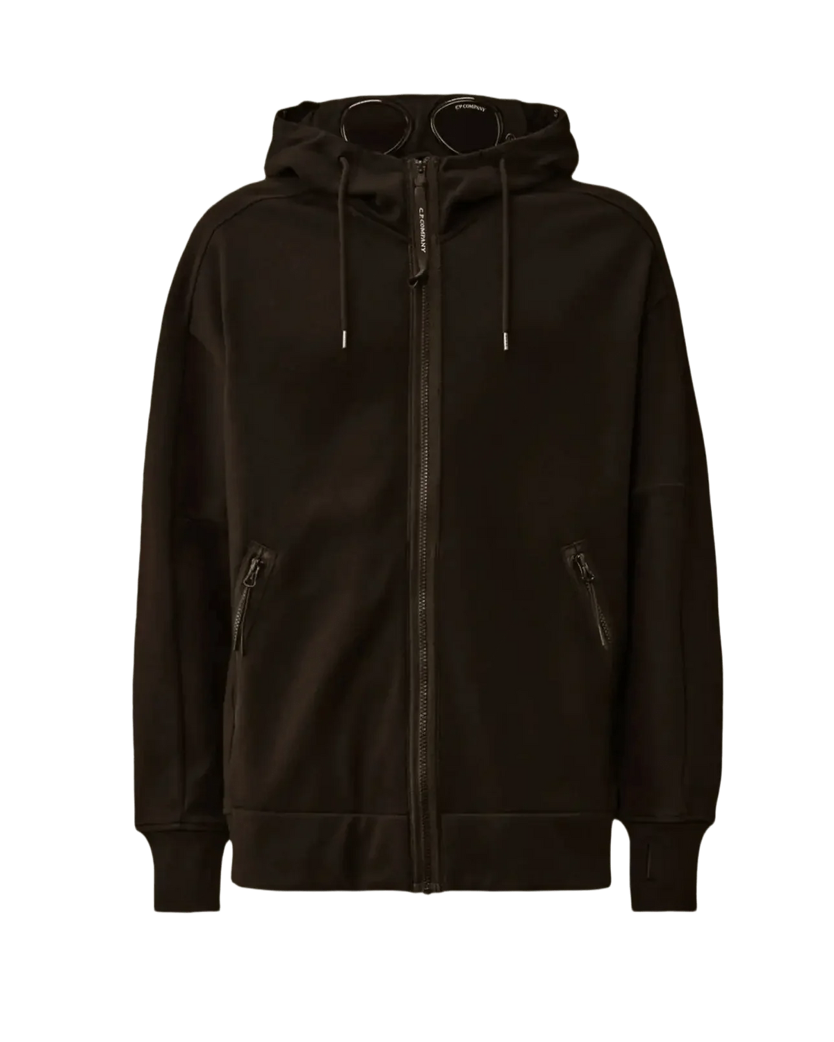 C.P. COMPANY - Sweatshirt Diagonal Raised Fleece Goggle Noir