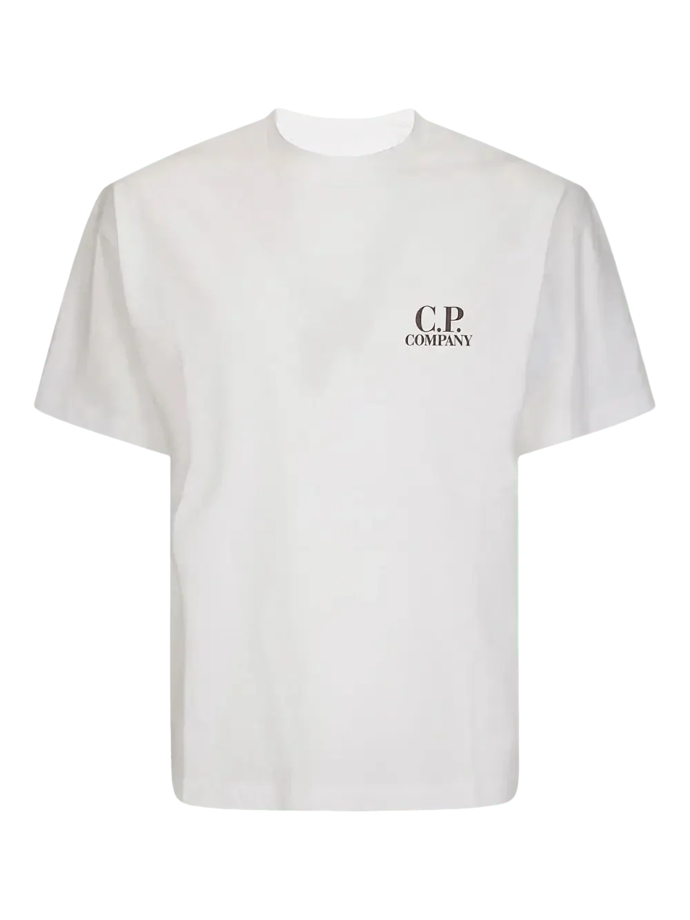C.P. COMPANY - T-shirt à logo imprimé blanc