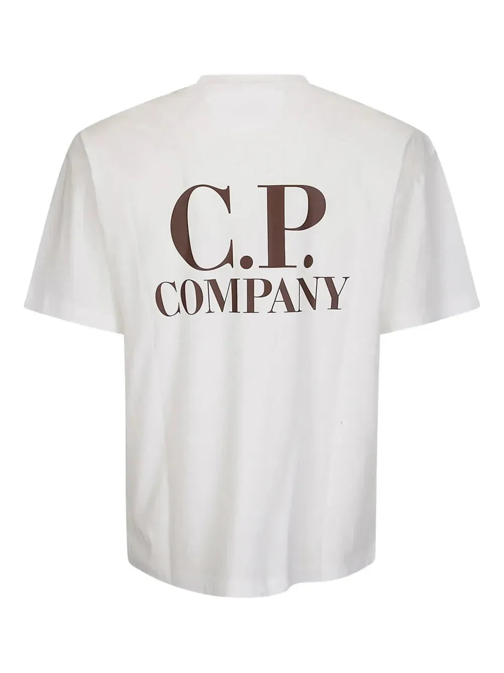 C.P. COMPANY - T-shirt à logo imprimé blanc