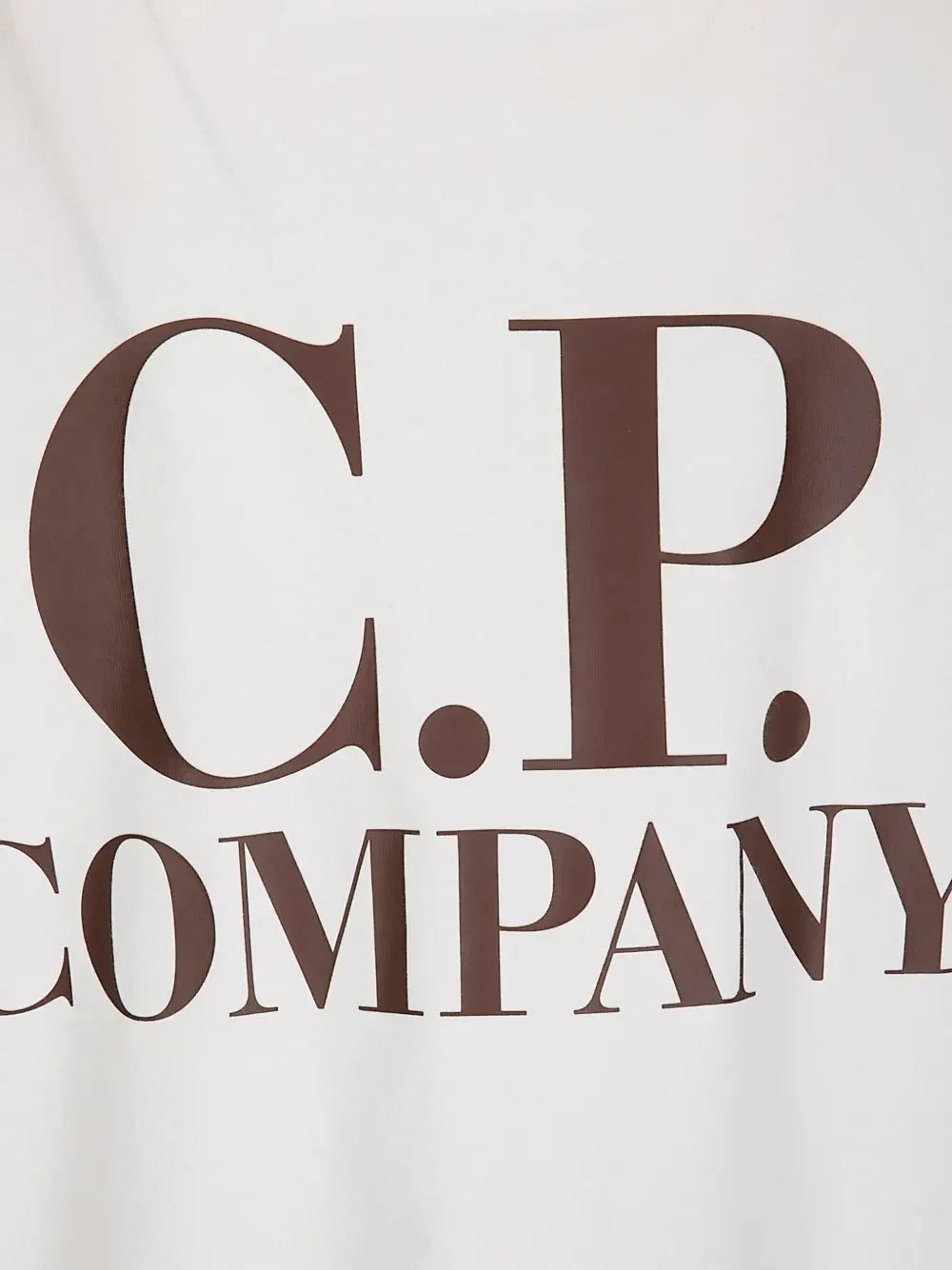 C.P. COMPANY - T-shirt à logo imprimé blanc
