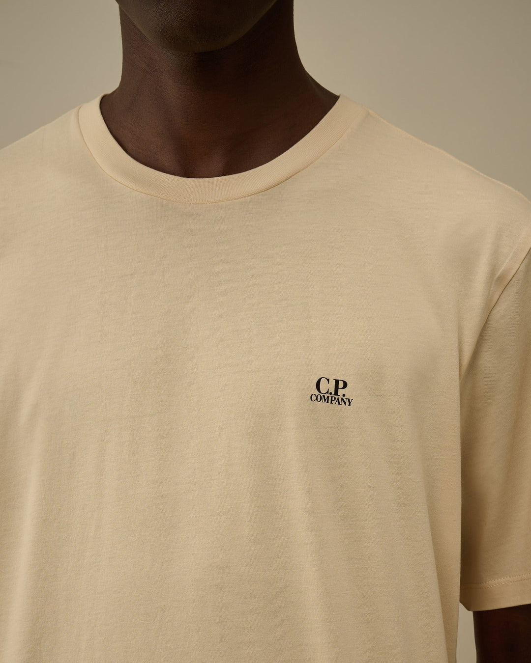 C.P. COMPANY - T-shirt Jersey Short Sleeve Goggle Beige
