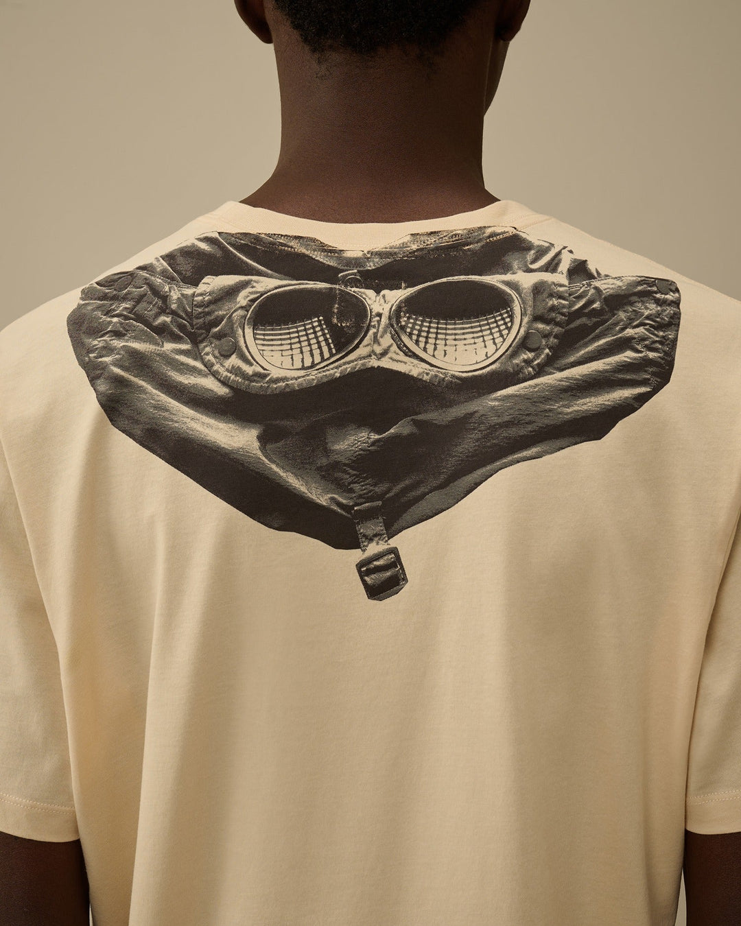 C.P. COMPANY - T-shirt Jersey Short Sleeve Goggle Beige
