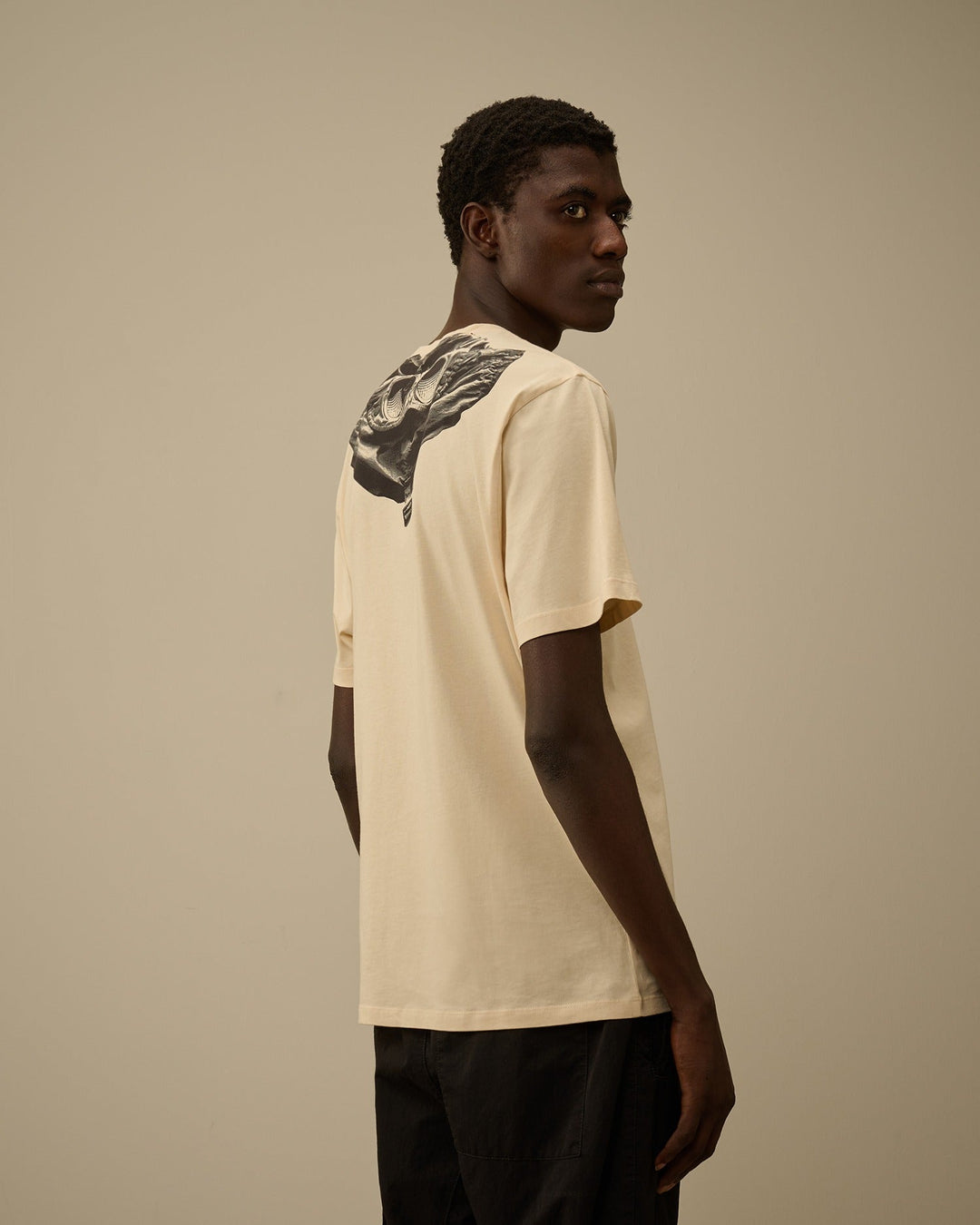 C.P. COMPANY - T-shirt Jersey Short Sleeve Goggle Beige