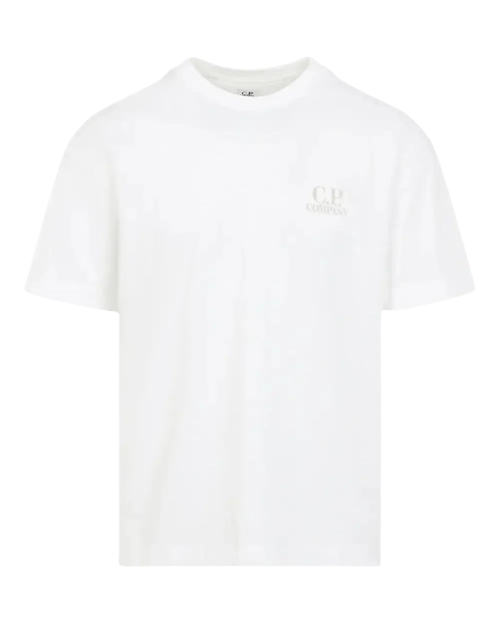 C.P. COMPANY - T-Shirts à Logo Blanc