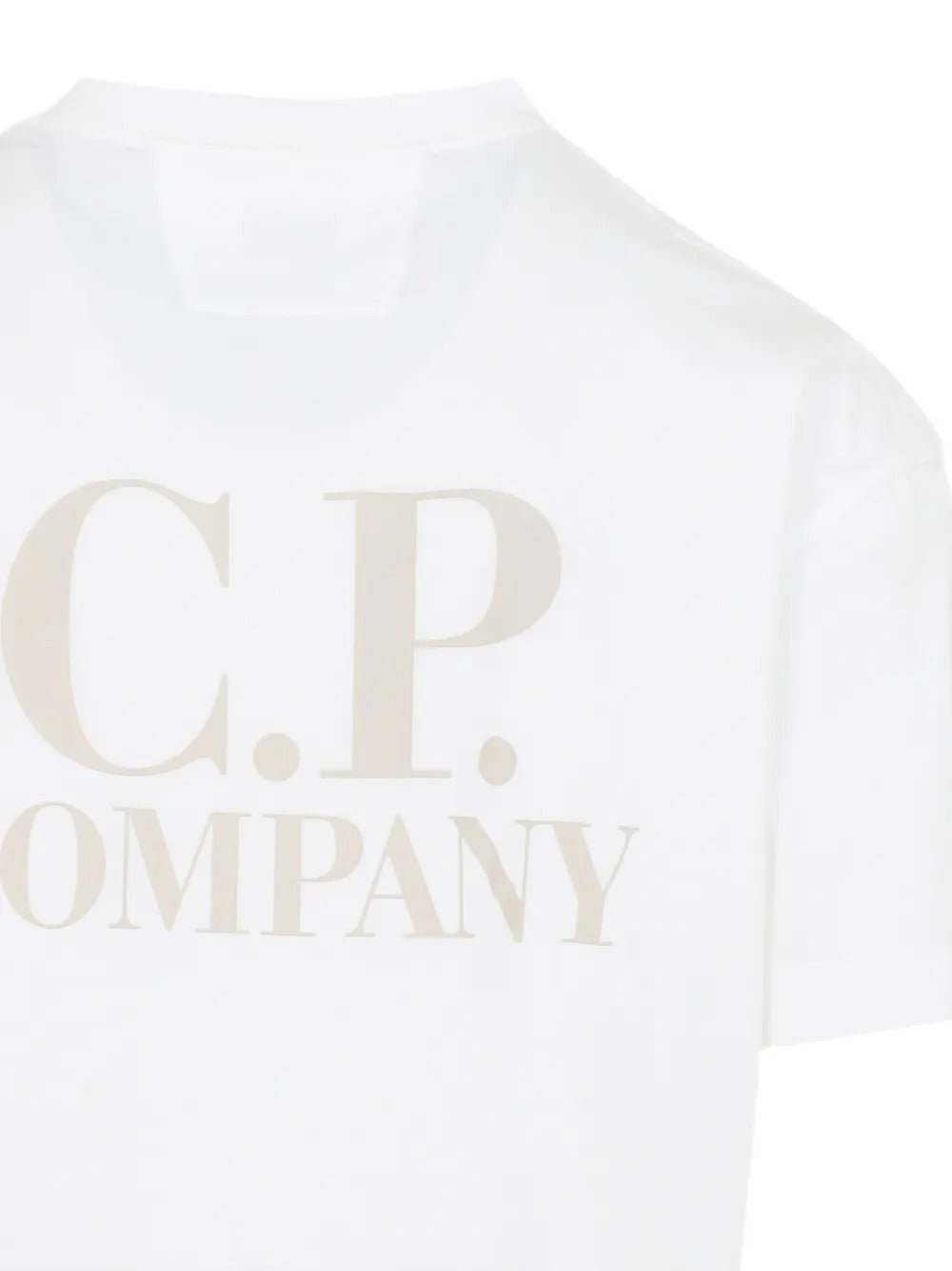 C.P. COMPANY - T-Shirts à Logo Blanc