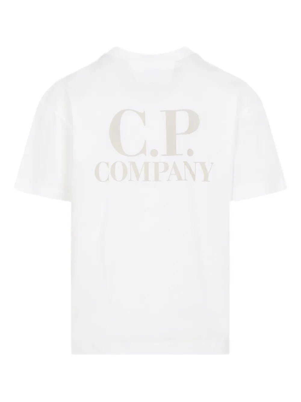 C.P. COMPANY - T-Shirts à Logo Blanc