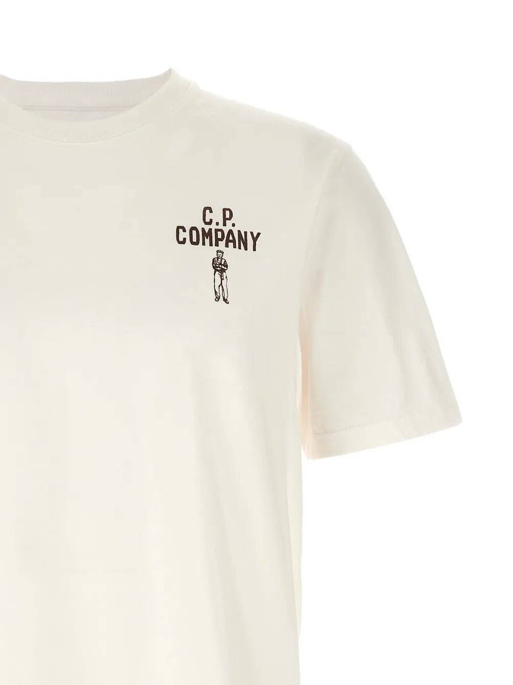 C.P. COMPANY - T-Shirts Printed Crew-Neck Beige