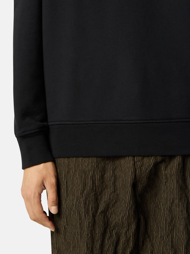 STONE ISLAND - Sweat-shirt ras-du-cou coupe regular Noir