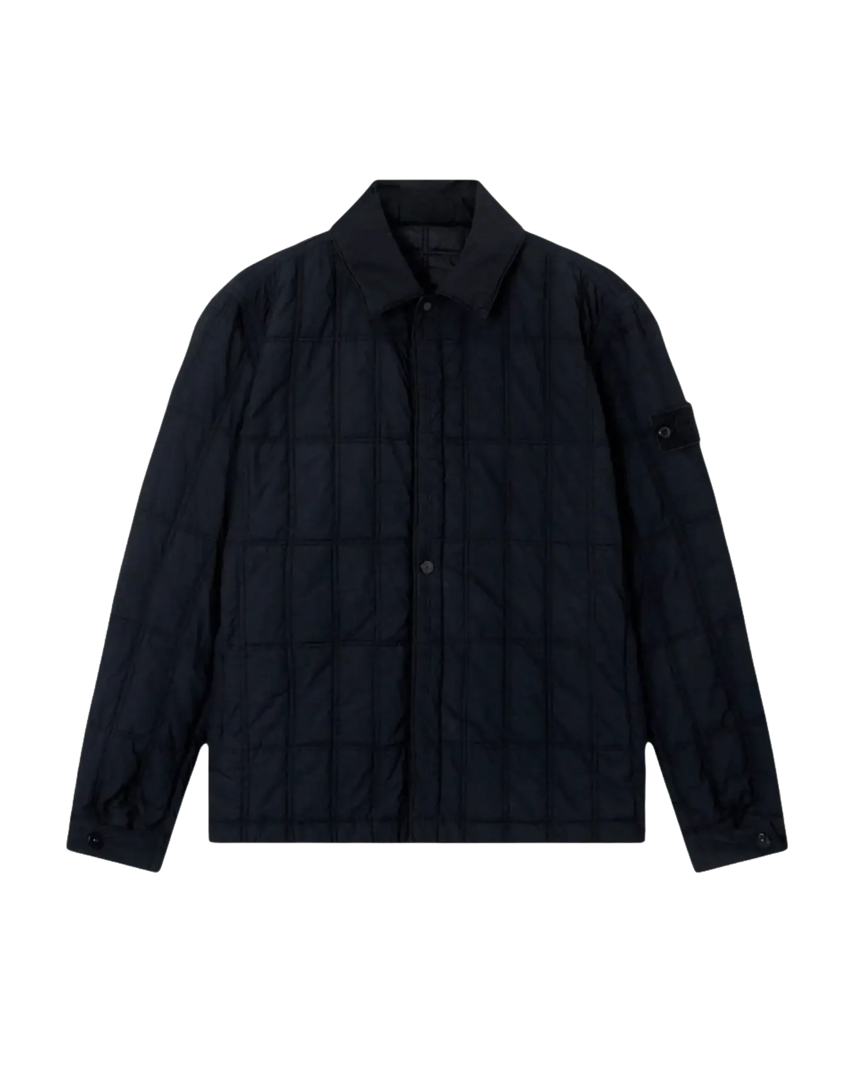STONE ISLAND - Blouson Smerigliato Bleu Foncé