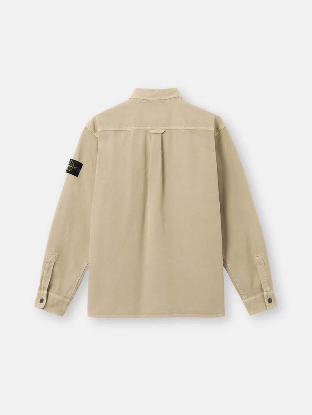 STONE ISLAND - Chemises - 1200025 ORGANIC PANAMA COTTON 'OLD' EFFECT beige