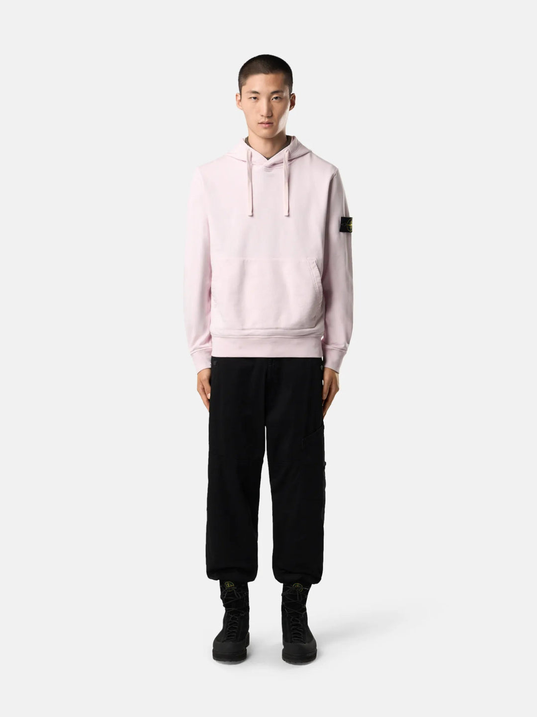 STONE ISLAND - Hoodie 6100062 ORGANIC COTTON FLEECE Rose