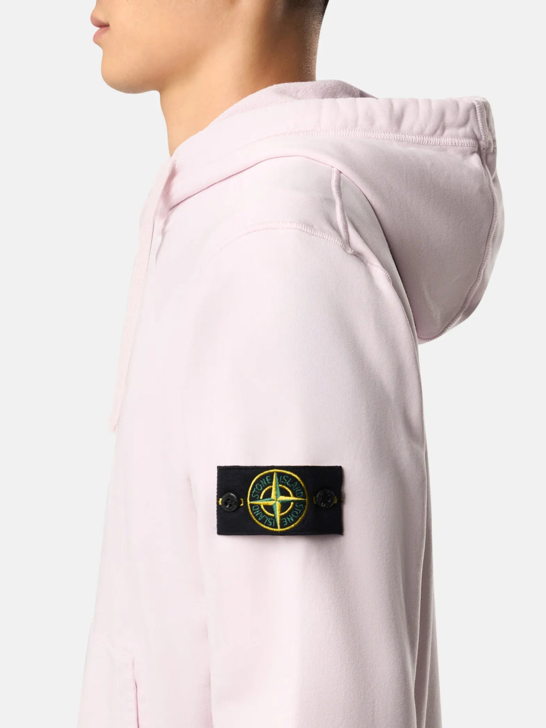 STONE ISLAND - Hoodie 6100062 ORGANIC COTTON FLEECE Rose