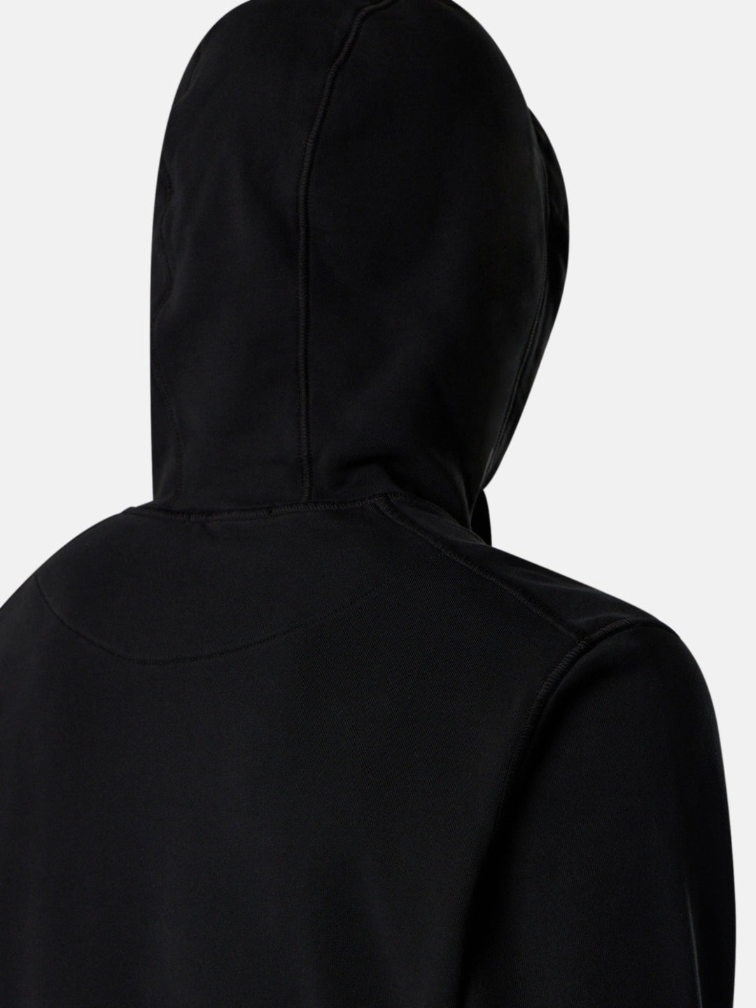 STONE ISLAND - Hoodie Organic Cotton Fleece Noir