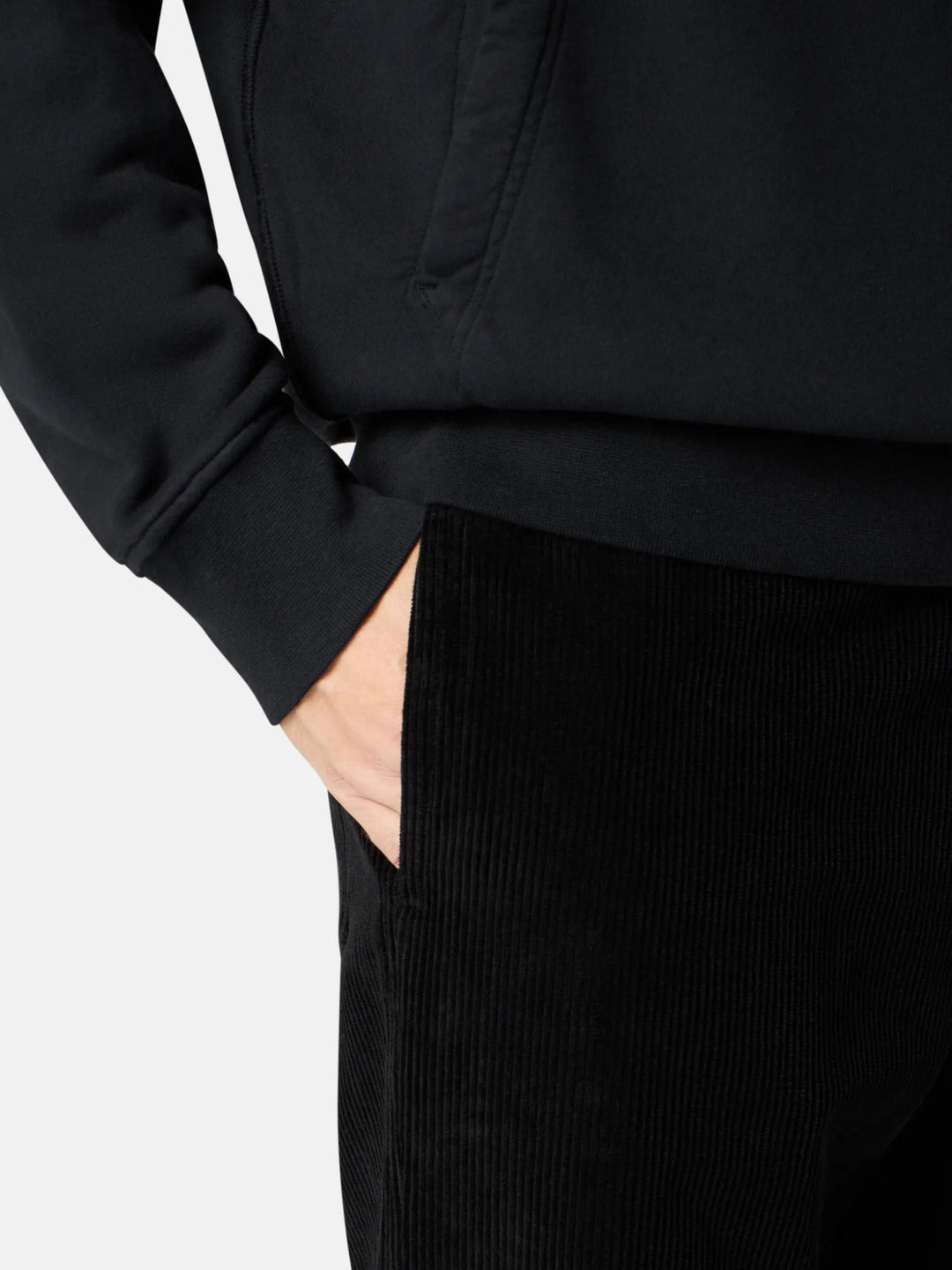 STONE ISLAND - Pantalon 3100039 ORGANIC COTTON CORDUROY 800 Noir