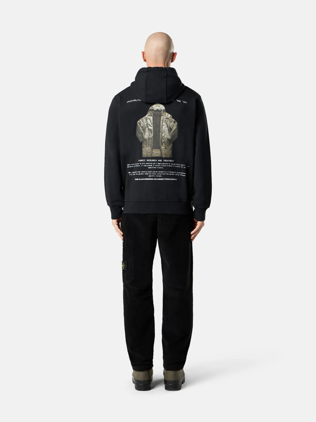 STONE ISLAND - Pantalon 3100039 ORGANIC COTTON CORDUROY 800 Noir