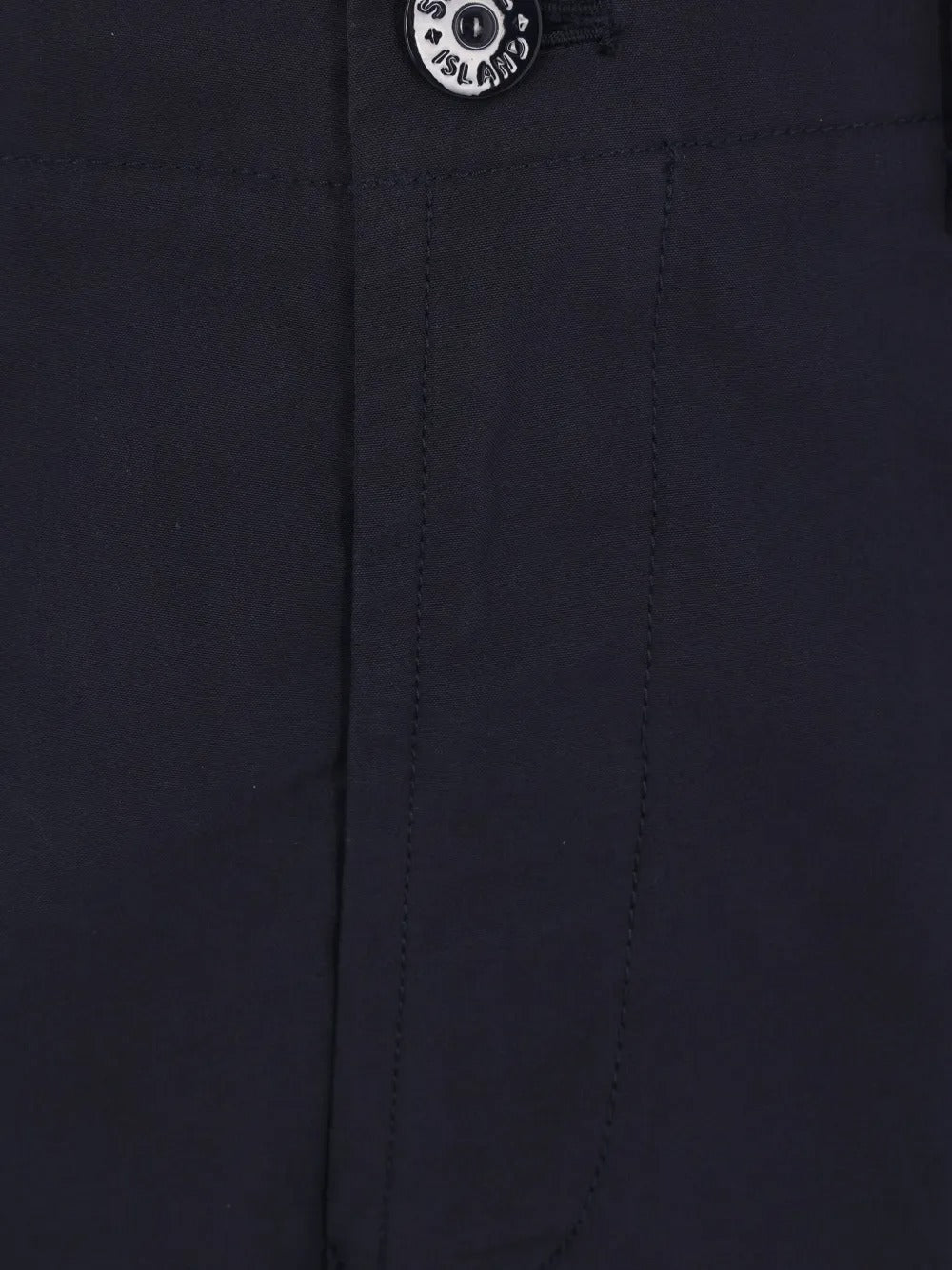 STONE ISLAND - Pantalon en Coton à Poches Cargo Bleu Foncé